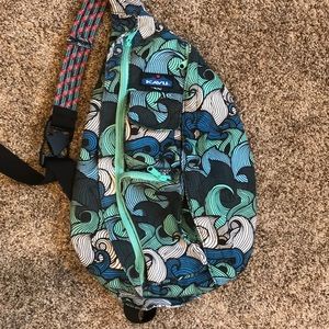 Kavu Rope Sling Bag Ocean Pattern